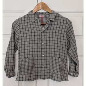 La Coqueta Caspar Plaid Cotton Boys Shirt